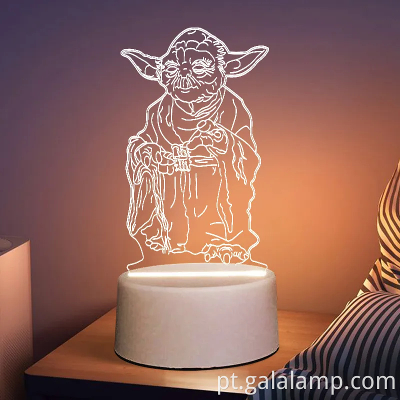 Luz noturna de graduação em 3D - Lâmpada de acrílico luminoso criativo